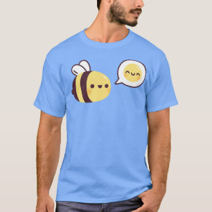 Niedliche Biene sei glücklich Emoji Doodle T-Shirt
