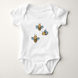 Niedliche Bienen Baby Strampler