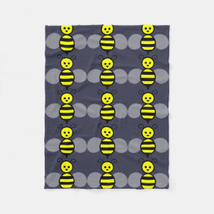 Niedliche Bienen-Fleece-Decke Fleecedecke