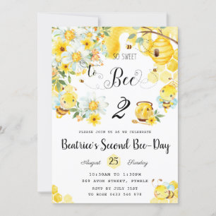 Niedliche Bienen, so süß, um jedes Alter zu sein G Einladung