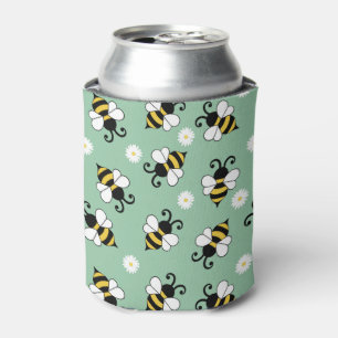 Niedliche Bienen und Blume Dosenkühler