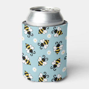 Niedliche Bienen und Blume Dosenkühler