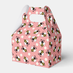 Niedliche Bienen und Blume Geschenkschachtel