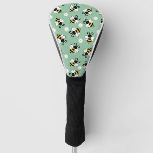 Niedliche Bienen und Blume Golf Headcover