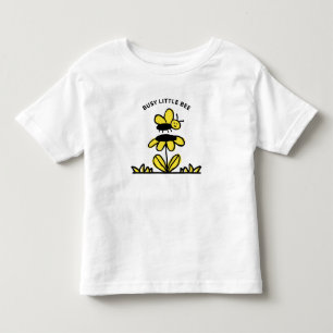 Niedliche Bienen und Blume Kleinkind T-shirt