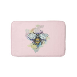 Niedliche Bienen- und Regenbogenwaschmatte Badematte