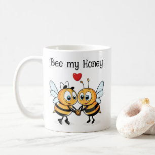 Niedliche Bienen Valentine Kaffeetasse