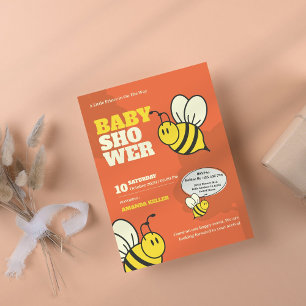 Niedliche Bienenbaby-Einladung Einladung