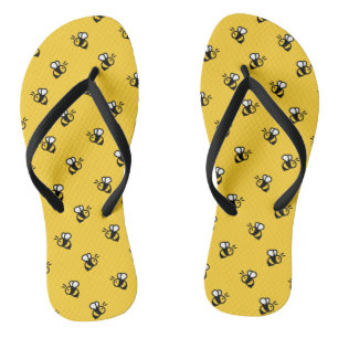 Niedliche Bienengelbe Flip Flops