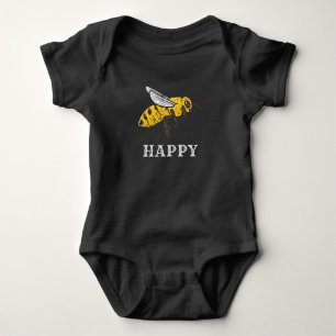 Niedliche Bienenhappy Custom New Baby Strampler