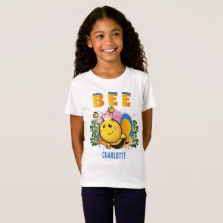 Niedliche Bienenkönigin bunt Personalisiert schön T-Shirt