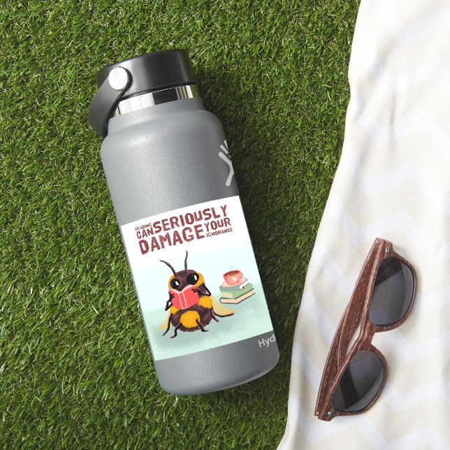 Niedliche Bienenlesung Aufkleber (HydroFlask Insitu)