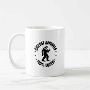 Niedliche Bigfoot Zugelassene Retro-Tasse Kaffeetasse