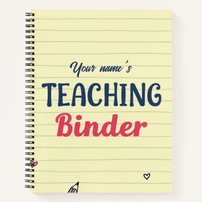 Niedliche Binder-Abdeckung für benutzerdefinierte  Notizbuch (Vorderseite)
