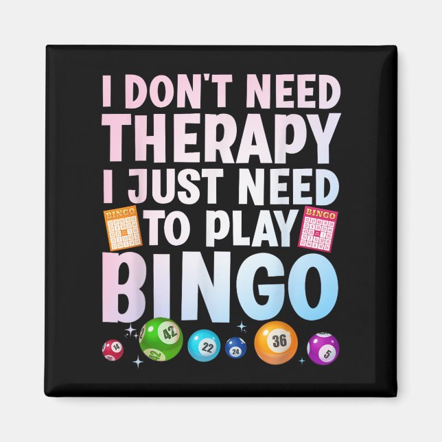 Niedliche Bingo-Neuheit für Männer Bingo Lover Bin Magnet (Vorne)