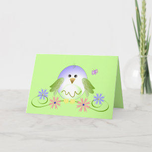 Niedliche Birdie Karte