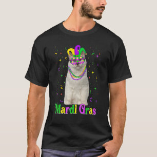 Niedliche Birman Cat Funny Animals Lover Mardi Gra T-Shirt