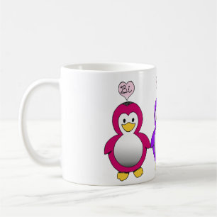 Niedliche Bistolzbi-Liebe Penguinsschale Kaffeetasse