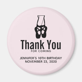 Niedliche Black Ballet Slippers En Pointe Geburtst Magnet