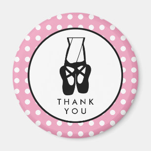 Niedliche Black Ballet Slippers en Pointe Vielen D Magnet