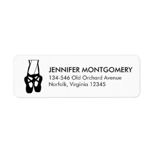 Niedliche Black Ballet Slippers und Pointe