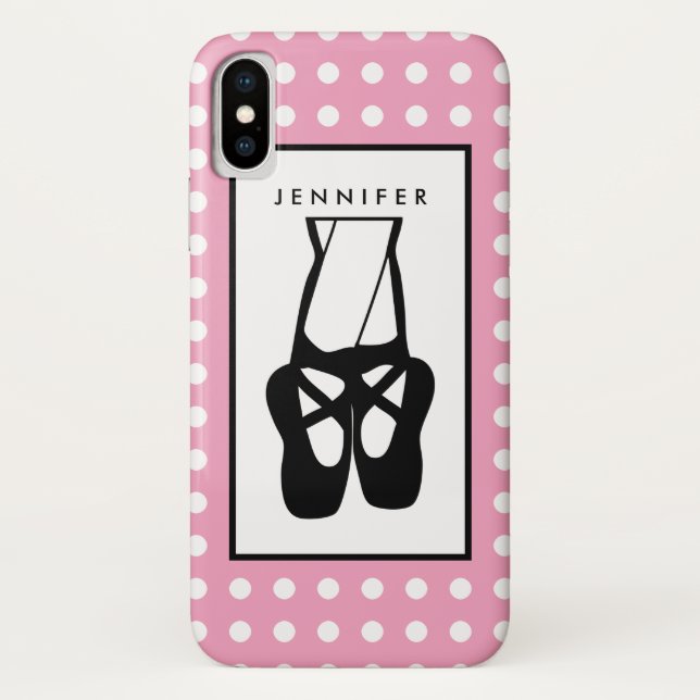 Niedliche Black Ballet Slippers und Pointe Case-Mate iPhone Hülle (Rückseite)