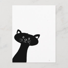 Niedliche Black Cat Postkarte