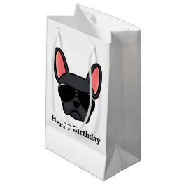 Niedliche Black French Bulldog Face Kleine Geschen Geschenktüte