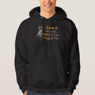 Niedliche Black Labrador Retriever Liebe My Dog Hoodie