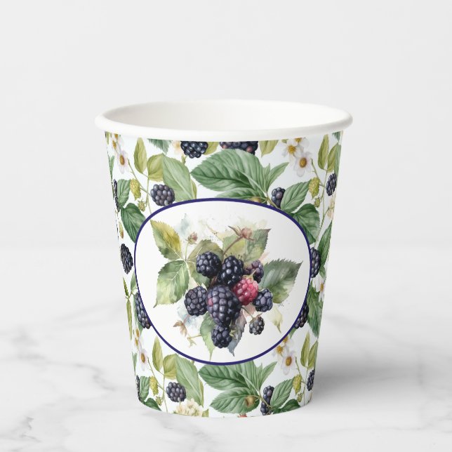 Niedliche BlackBerry Pappbecher (Vorderseite)