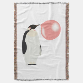 Niedliche Blase Gum Pinguin Blasen Blase Decke