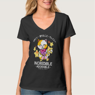 Niedliche Blase Teekatze Kitten Japanisch Unglaubl T-Shirt
