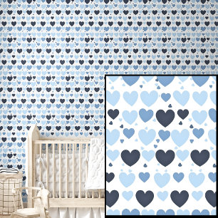 Niedliche, blass dunkelblaue Liebe Herz Tapete