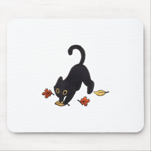 Niedliche Blätter für die Katzenaufstellung _1 Mousepad