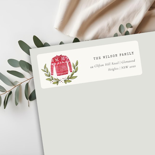 Niedliche Blätter Winter Ugly Sweater Weihnachtsan (Von Creator hochgeladen)