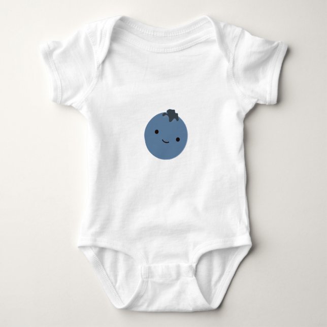 Niedliche Blaubeere Baby Strampler (Vorderseite)