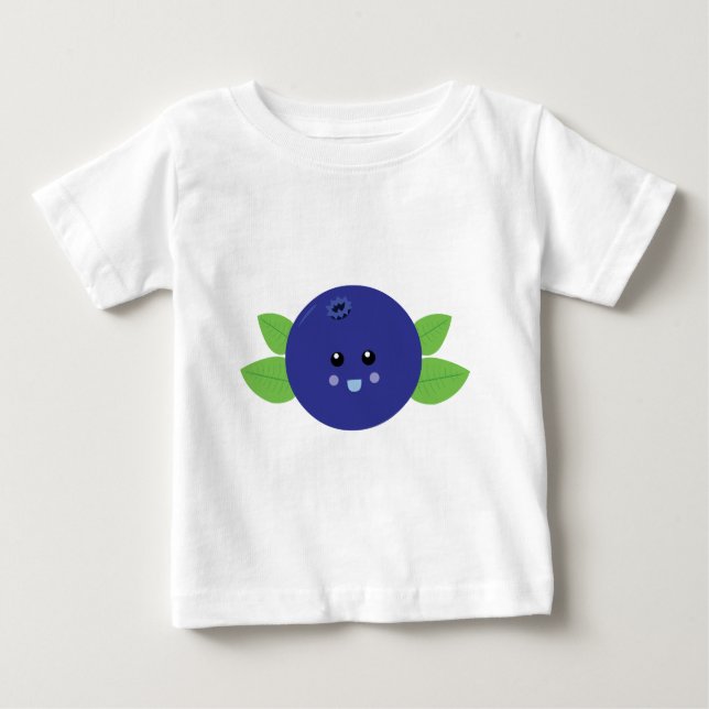 Niedliche Blaubeere Baby T-shirt (Vorderseite)