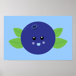 Niedliche Blaubeere Poster