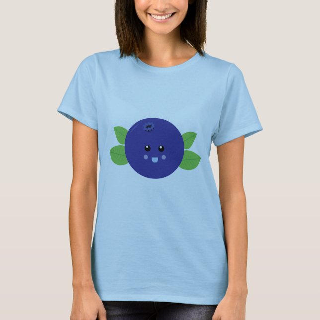 Niedliche Blaubeere T-Shirt (Vorderseite)