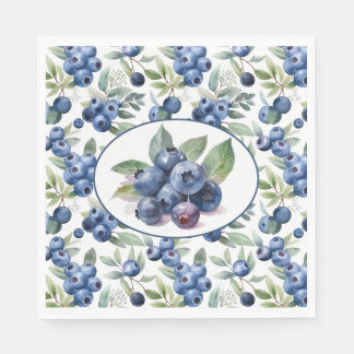 Niedliche Blaubeeren Serviette
