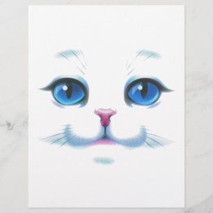 Niedliche blaue Augen der Katze