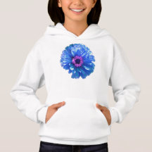 Niedliche blaue Blume zinnia dahlia