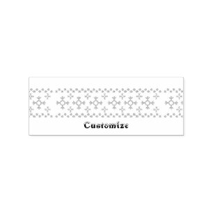 Niedliche Blaue Schneeflocken Muster Thunder_Cove Gummistempel