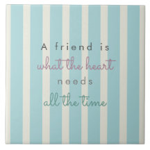 niedliche blaue Streifen Freundschaft Zitat Handsc