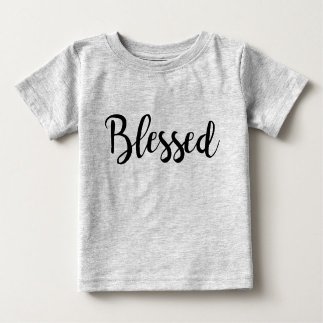 niedliche BLESSED-Schriftzeichen | Baby T-shirt (Vorderseite)