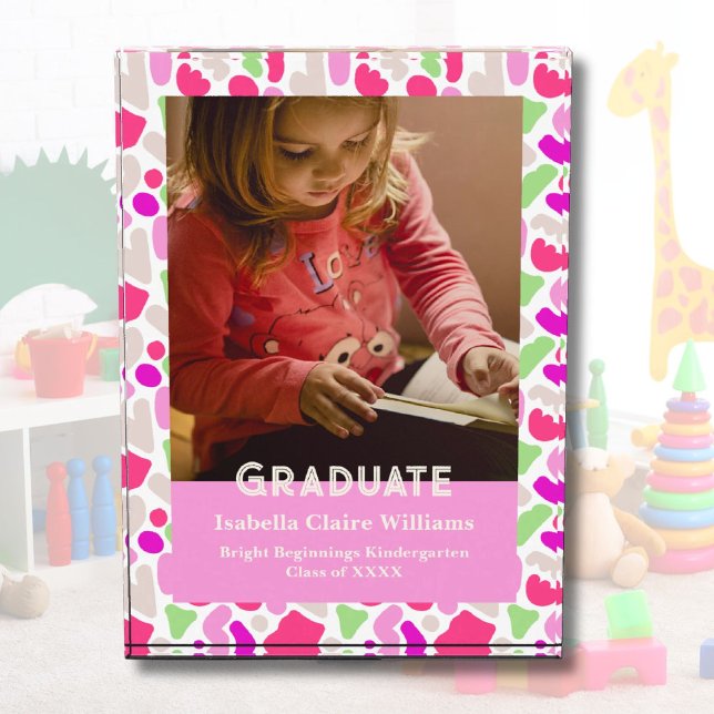 Niedliche Blobs Abschluss Geschenke für Kindergart Fotoblock (Cute Blobs Graduation Gifts for Kindergarteners)