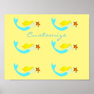 Niedliche Blonde Mermaids mit Star Thunder_Cove Poster