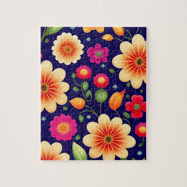 Niedliche blorfarbige Blume Puzzle (Vertikal)