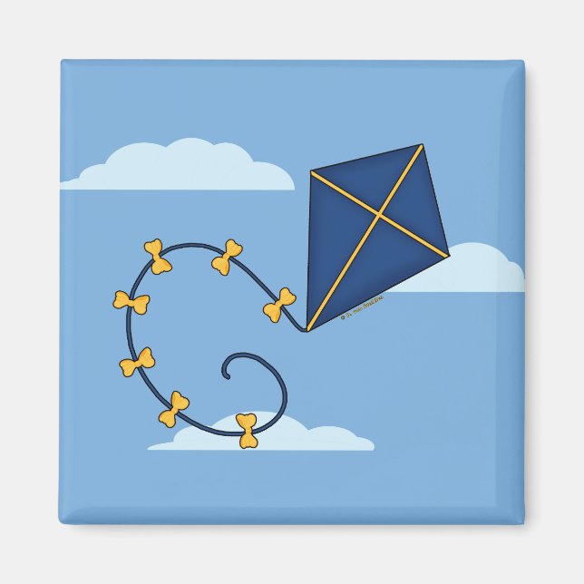 Niedliche Blue Kite Magnete (Vorne)