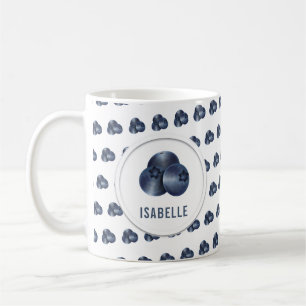 Niedliche Blueberry Graphic Coffee Tasse